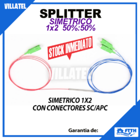 splitter simetrico 1x2 con conectores