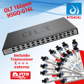 OLT 16 GPON modelo HSGQ-G16L