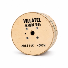 CABLE FIBRA ADSS 24 H/4KM VILLATEL ARAMIDA 100%