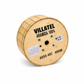 CABLE FIBRA ADSS 48 H/4KM VILLATEL ARAMIDA 100%